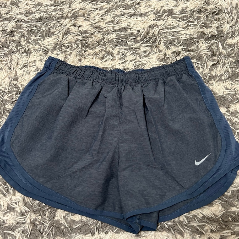 Nike Blue Athletic Shorts Lightweight Elastic Waist